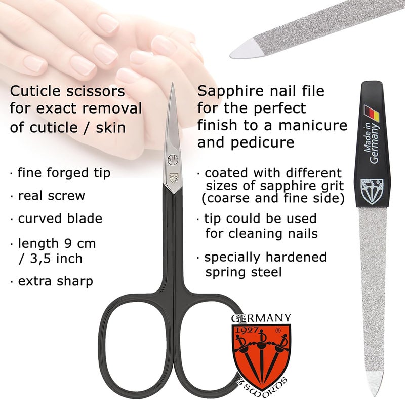 3 Swords Germany 6 Piece Manicure Pedicure Grooming Kit - Image 2